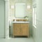 James Martin Vanities 36'' Single Vanity, Light Natural Oak w/ 3 CM Carrara White Marble Top 424-V36-LNO-3CAR - alternate 2